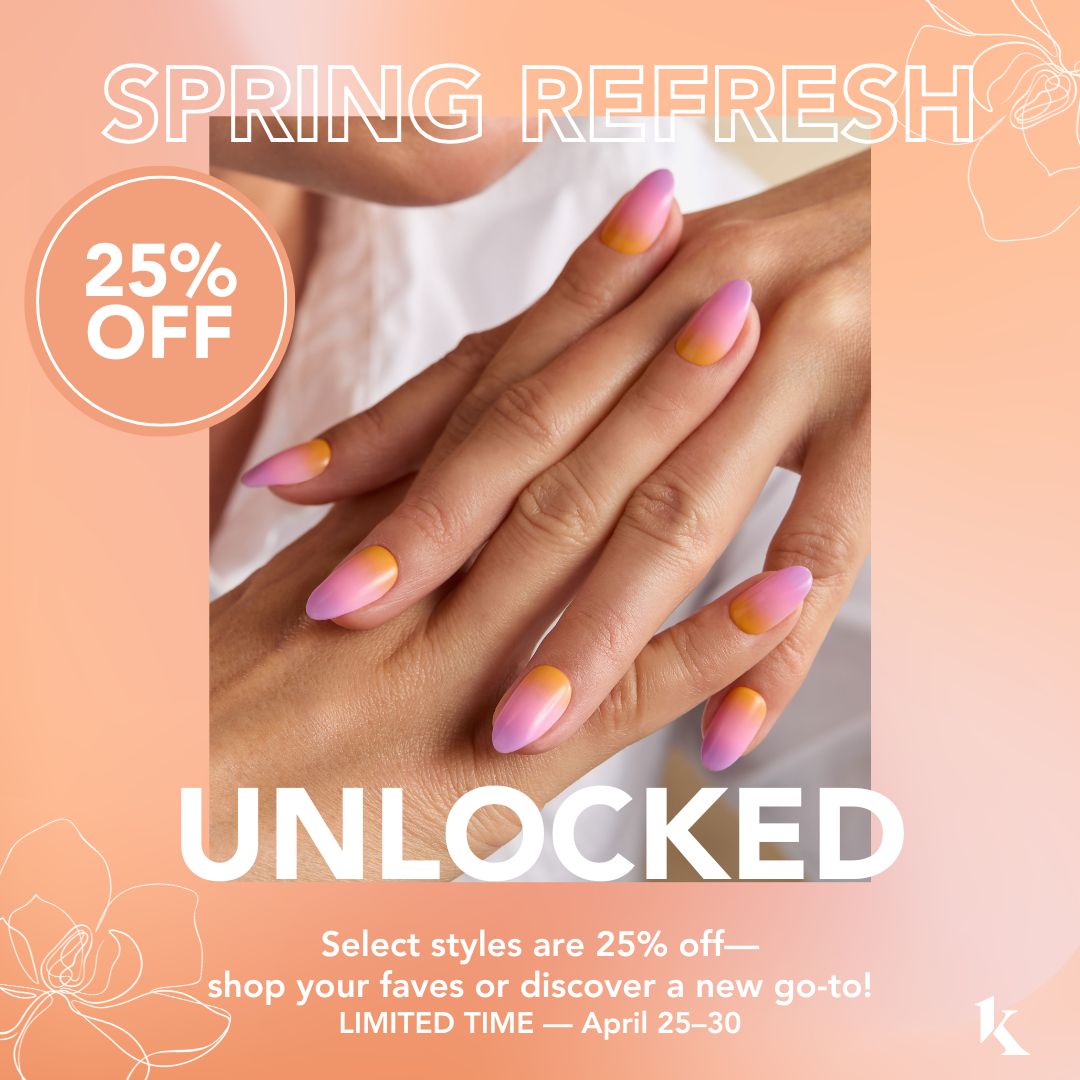 May be an image of text that says 'SPRING SPRINGREFRE ماحى REFRESH 25% OFF UNLOCKED Select styles are 25% off- shop your faves or discover a new go-to! LIMITED TIME April 25-30'