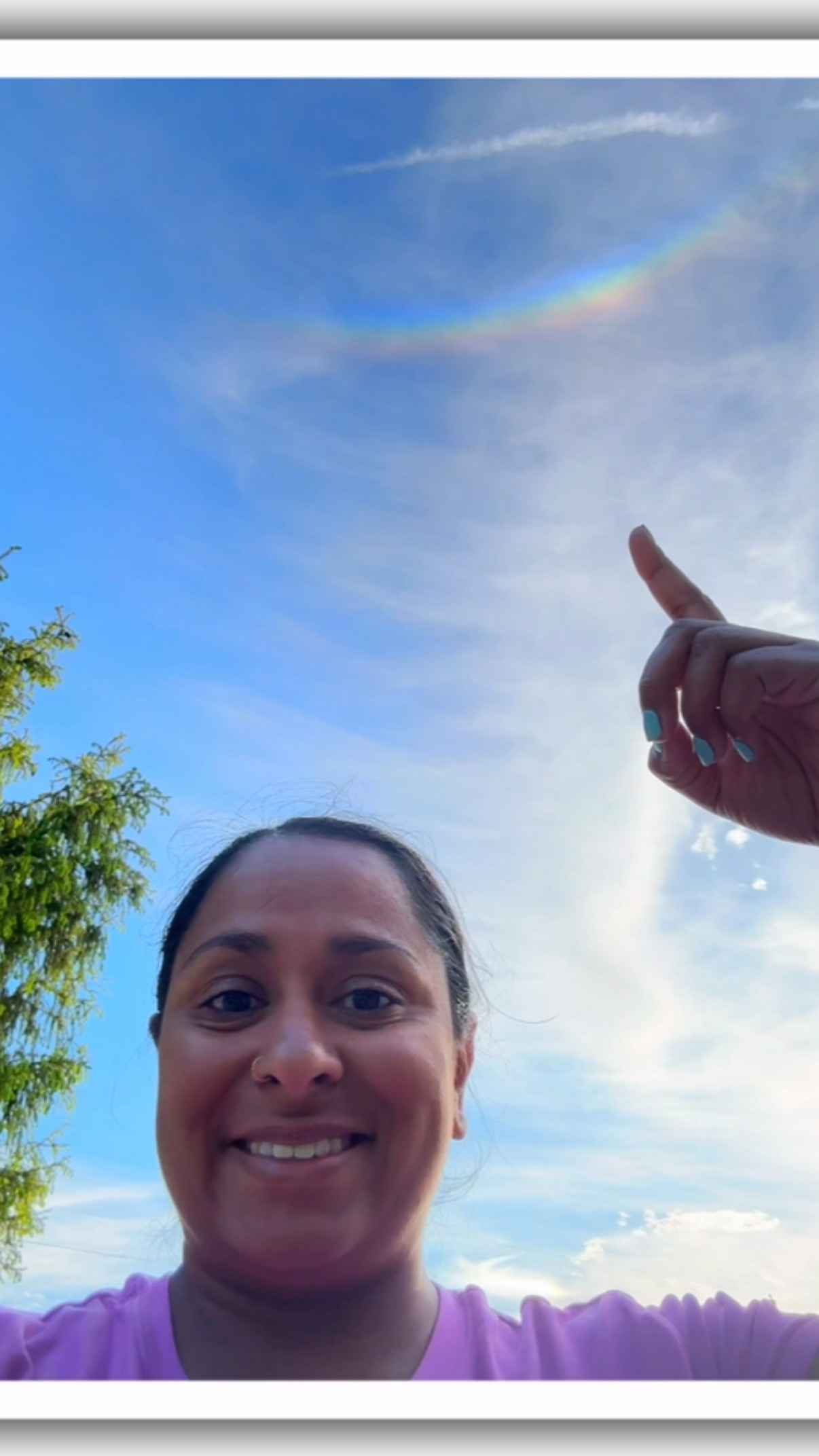 On the way home from soccer practice today, we looked up and saw a halo around the sun—and wow… I don’t think I’ve ever seen anything like it.

It was absolutely breathtaking. Just this glowing ring in the sky, like God Himself was signing the day with a little reminder: I’m here. I made this. And I’m still creating beauty all around you.

In the middle of our everyday—He met us with something so simple, so majestic.

I’m just in awe. His creation never stops pointing back to Him.

Have you ever seen a halo around the sun before? It’s something I won’t forget anytime soon.

#Halo #22degreehalo #22degreehaloaroundthesun